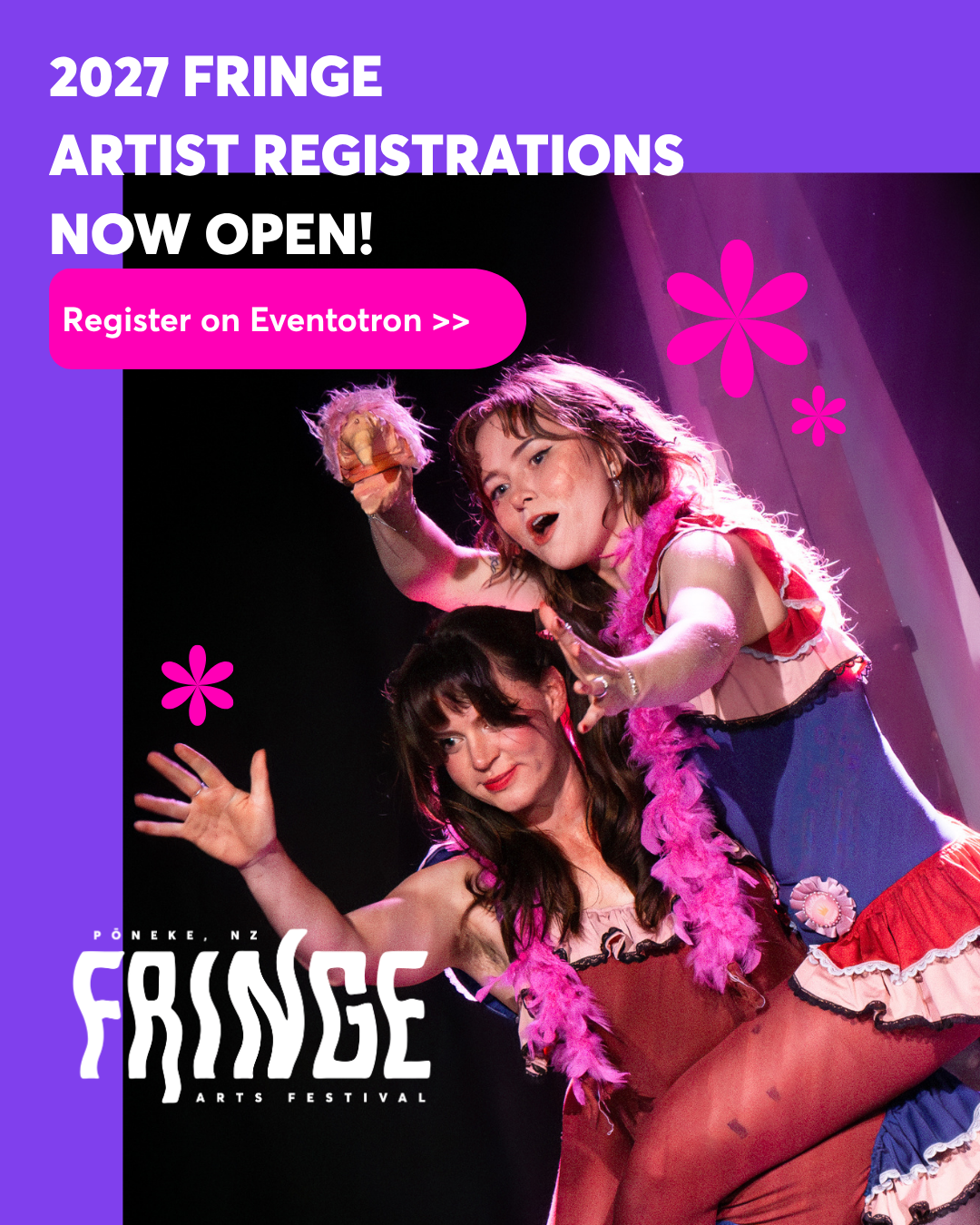 2027 NZ Fringe Artist Registrations Now Open!